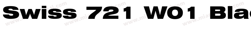 Swiss 721 W01 Black Italic字体转换